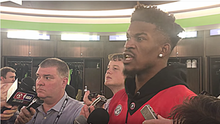 Jimmy Butler Did Not Enjoy That Football Game